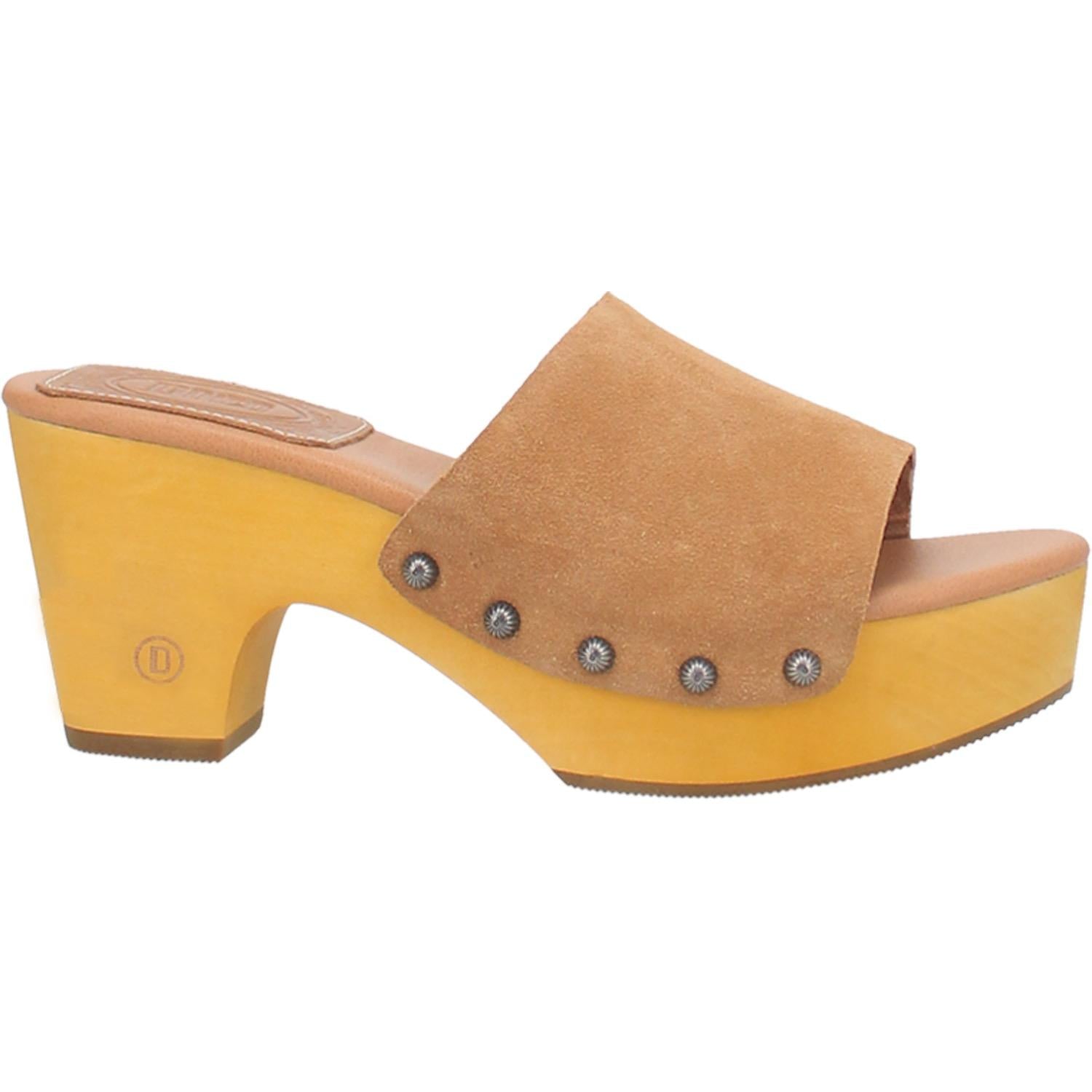 Online Exclusive | Dingo | Beechwood Leather Clog Heeled Sandal in Tan **PREORDER - Giddy Up Glamour Boutique