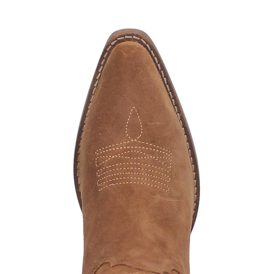 Online Exclusive | Dingo | Out West Suede Cowboy Boots in Camel Brown  **PREORDER - Giddy Up Glamour Boutique