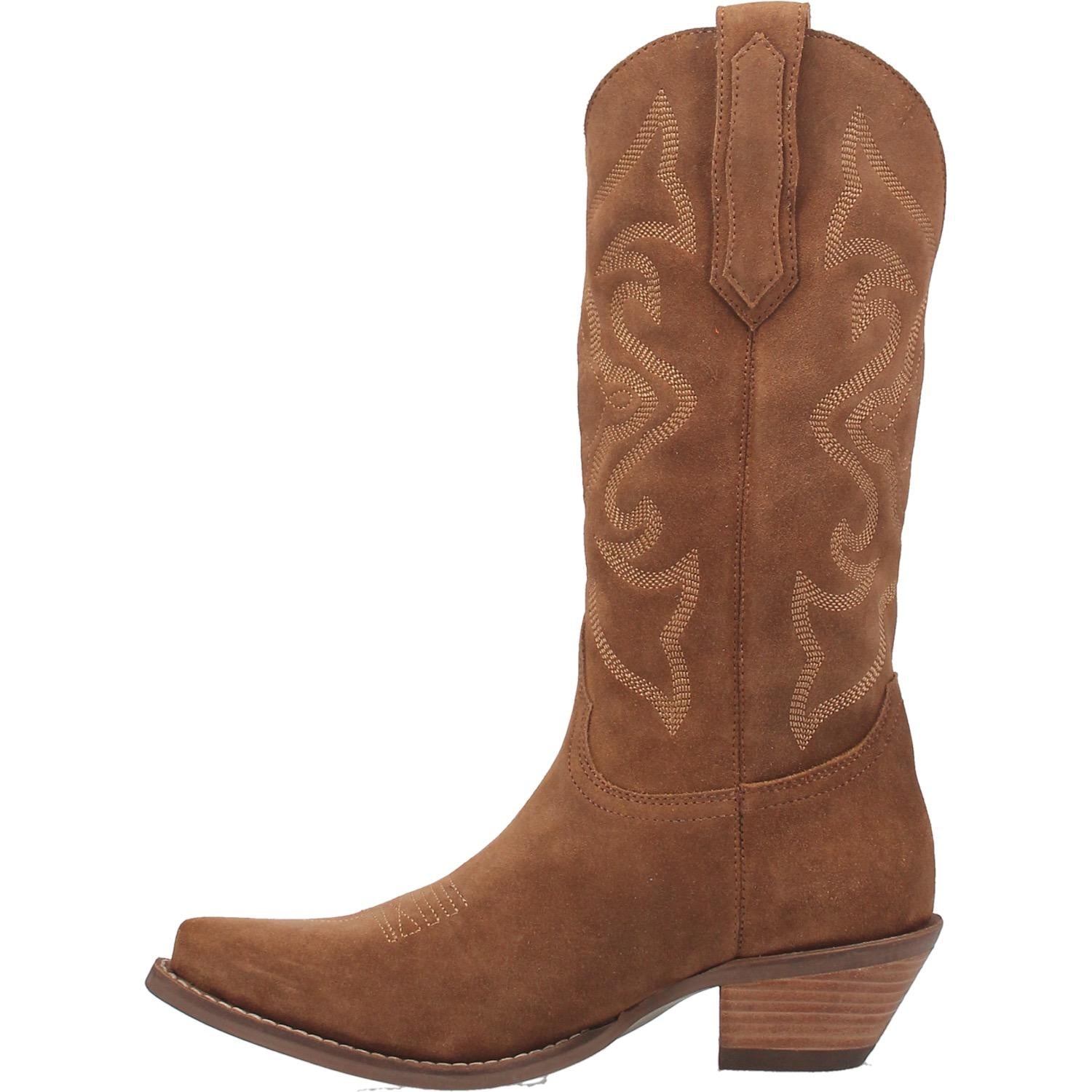 Online Exclusive | Dingo | Out West Suede Cowboy Boots in Camel Brown  **PREORDER - Giddy Up Glamour Boutique