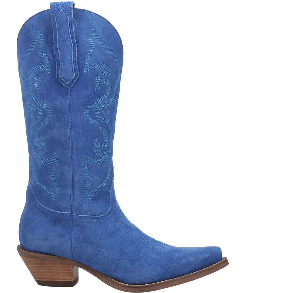 Online Exclusive | Dingo | Out West Suede Cowboy Boots in Blue  **PREORDER - Giddy Up Glamour Boutique