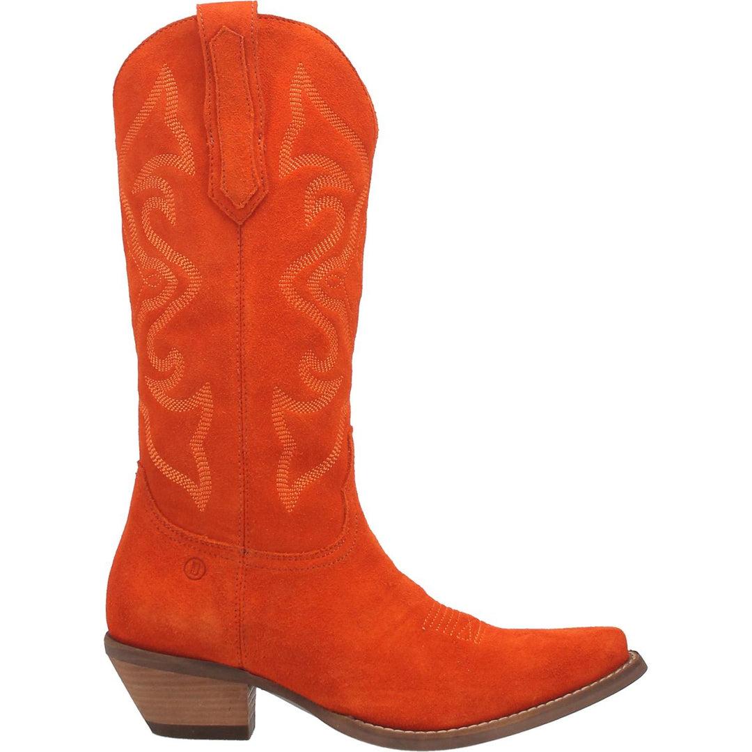 Online Exclusive | Dingo | Out West Suede Cowboy Boots in Orange  **PREORDER - Giddy Up Glamour Boutique