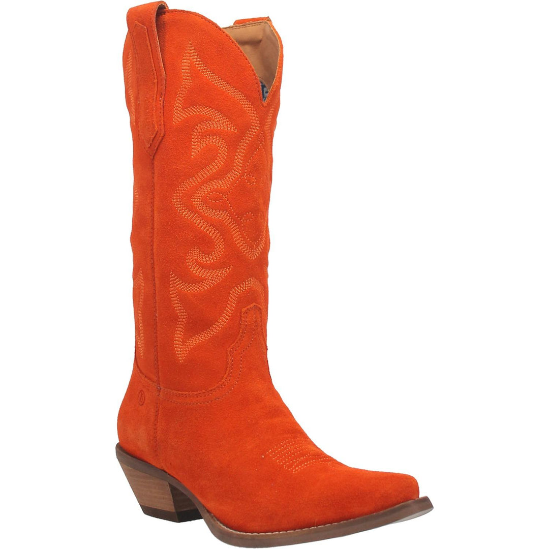 Online Exclusive | Dingo | Out West Suede Cowboy Boots in Orange  **PREORDER - Giddy Up Glamour Boutique