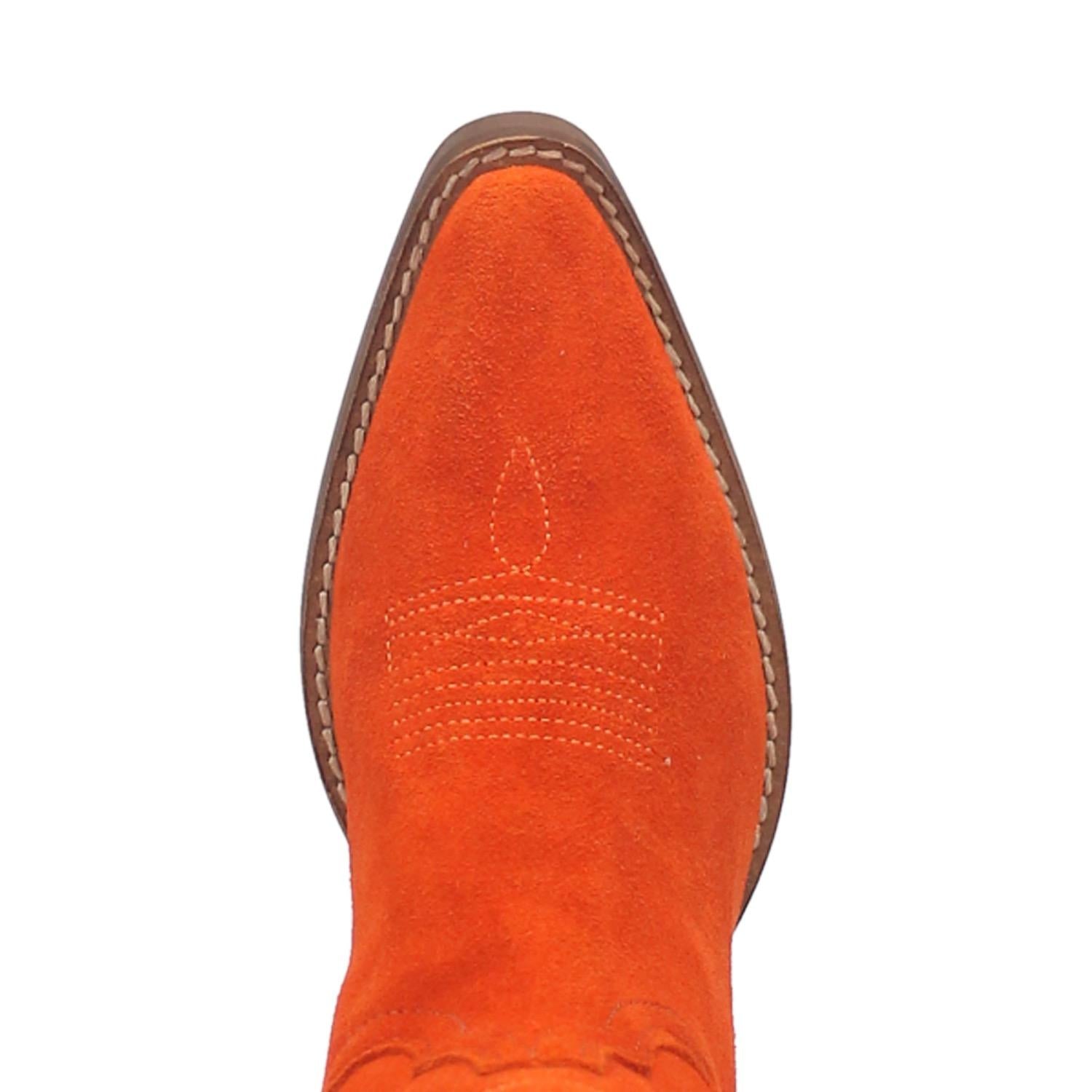 Online Exclusive | Dingo | Out West Suede Cowboy Boots in Orange  **PREORDER - Giddy Up Glamour Boutique
