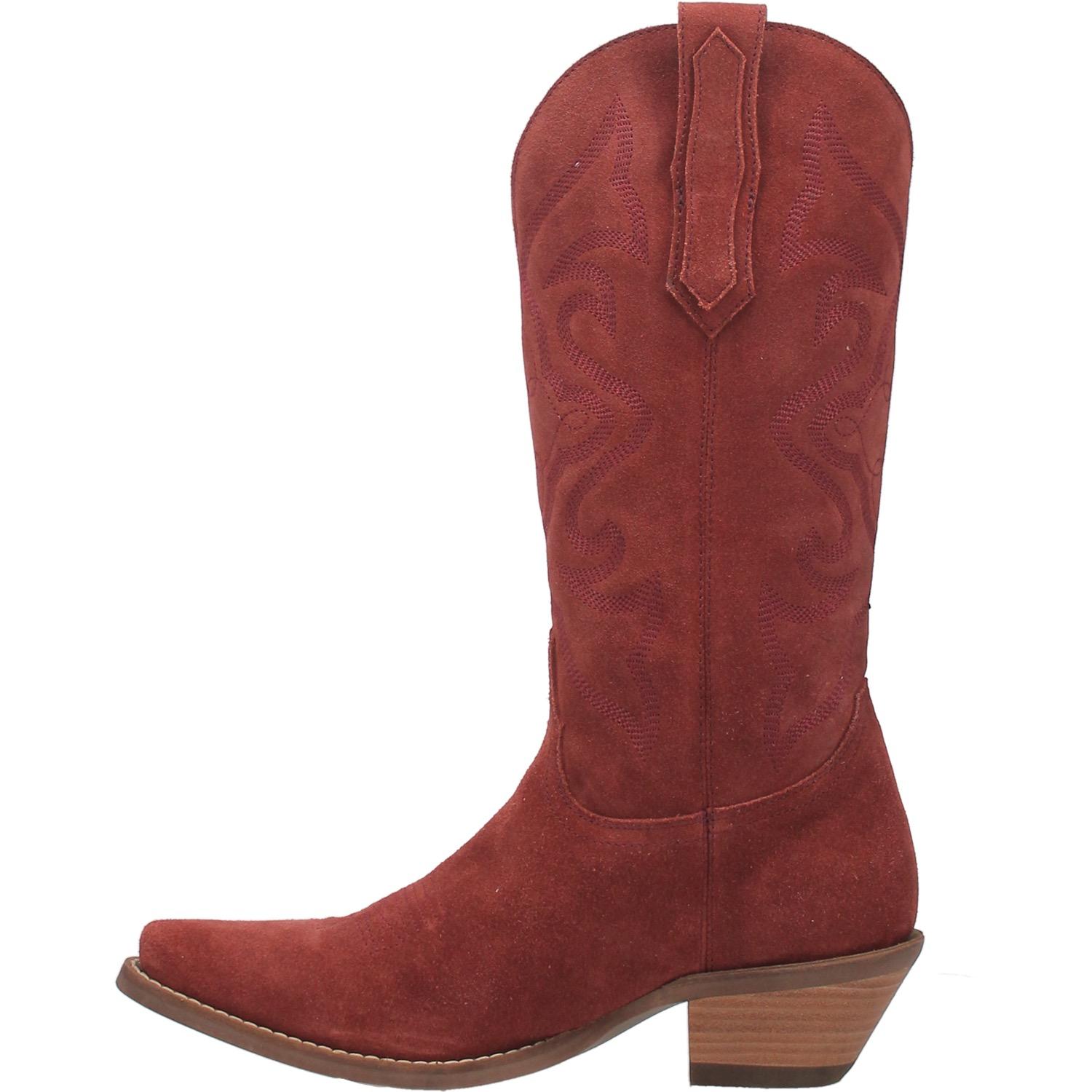 Online Exclusive | Dingo | Out West Suede Cowboy Boots in Cranberry Red **PREORDER - Giddy Up Glamour Boutique