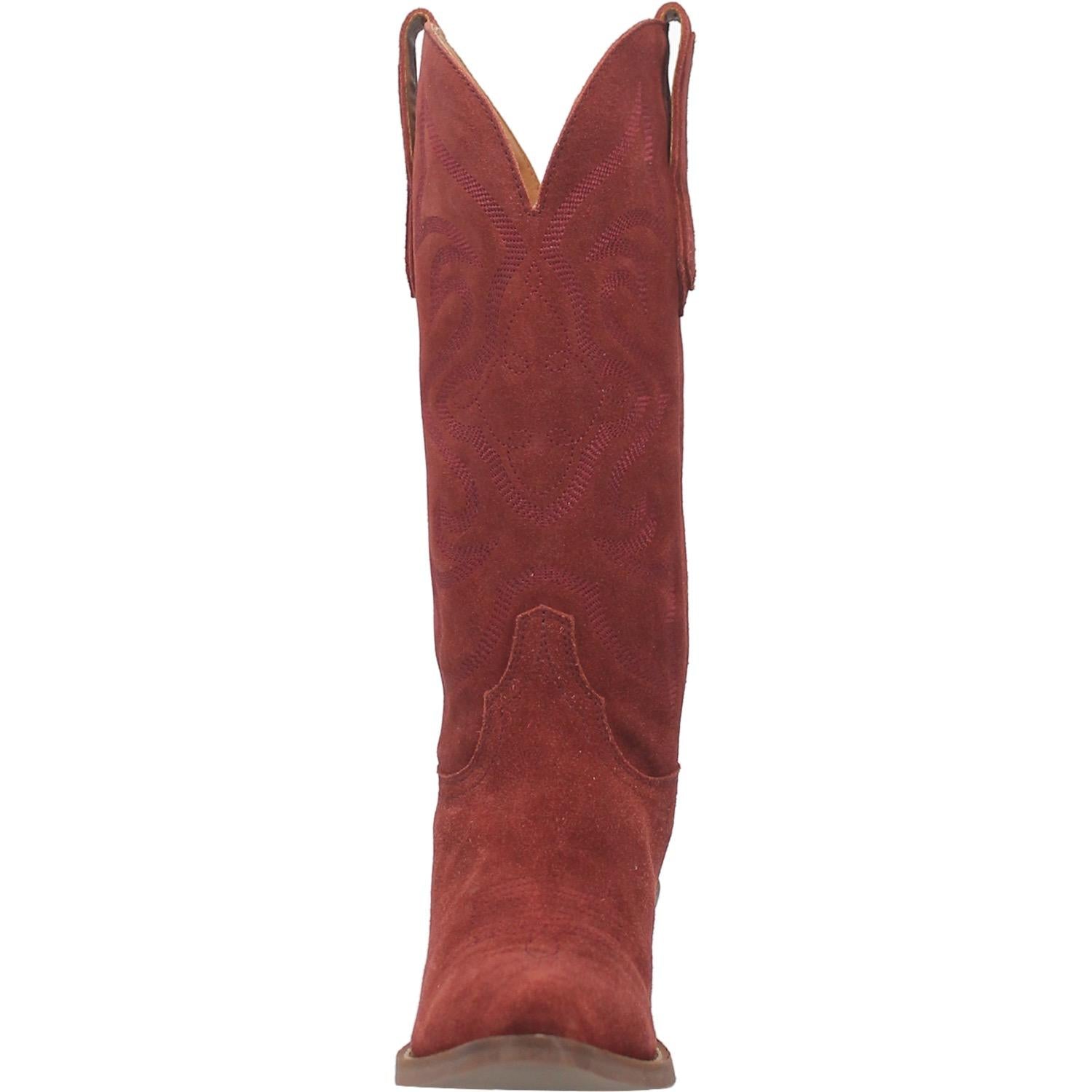 Online Exclusive | Dingo | Out West Suede Cowboy Boots in Cranberry Red **PREORDER - Giddy Up Glamour Boutique