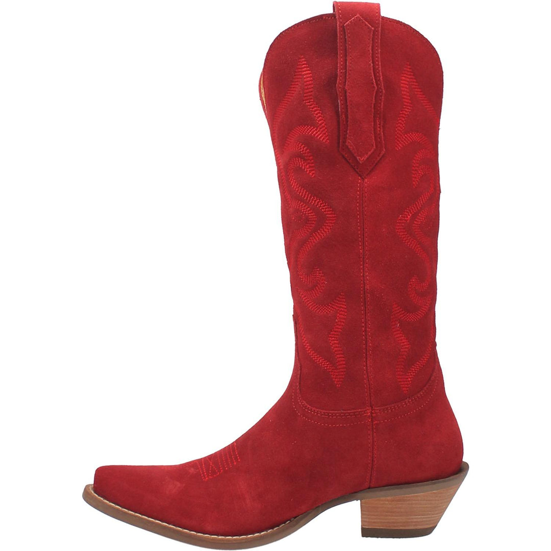 Online Exclusive | Dingo | Out West Suede Cowboy Boots in Red  **PREORDER - Giddy Up Glamour Boutique