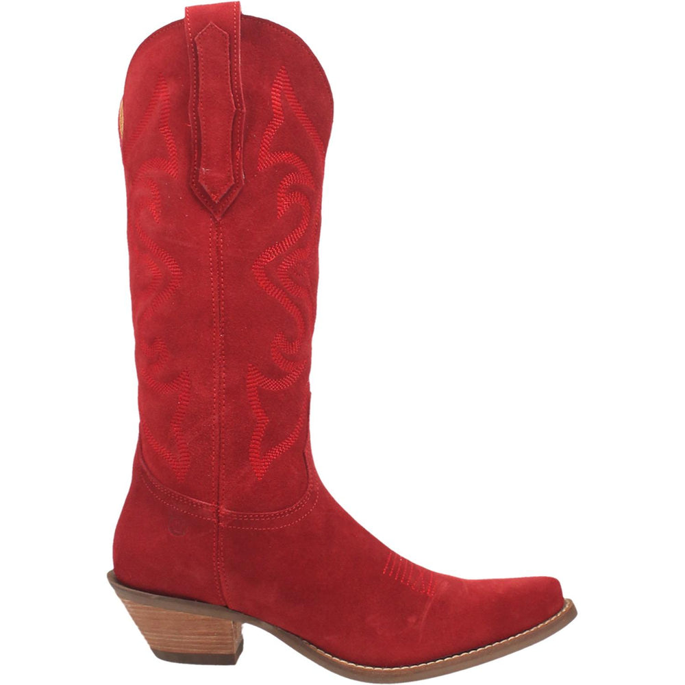 Online Exclusive | Dingo | Out West Suede Cowboy Boots in Red  **PREORDER - Giddy Up Glamour Boutique