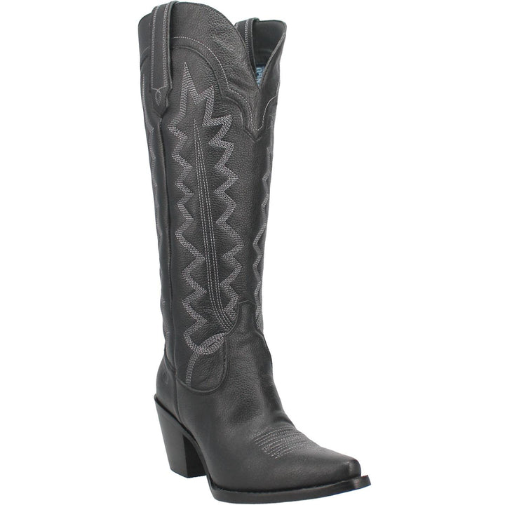 Online Exclusive | Dingo | High Cotton Tall Leather Cowboy Boots in Black  **PREORDER - Giddy Up Glamour Boutique