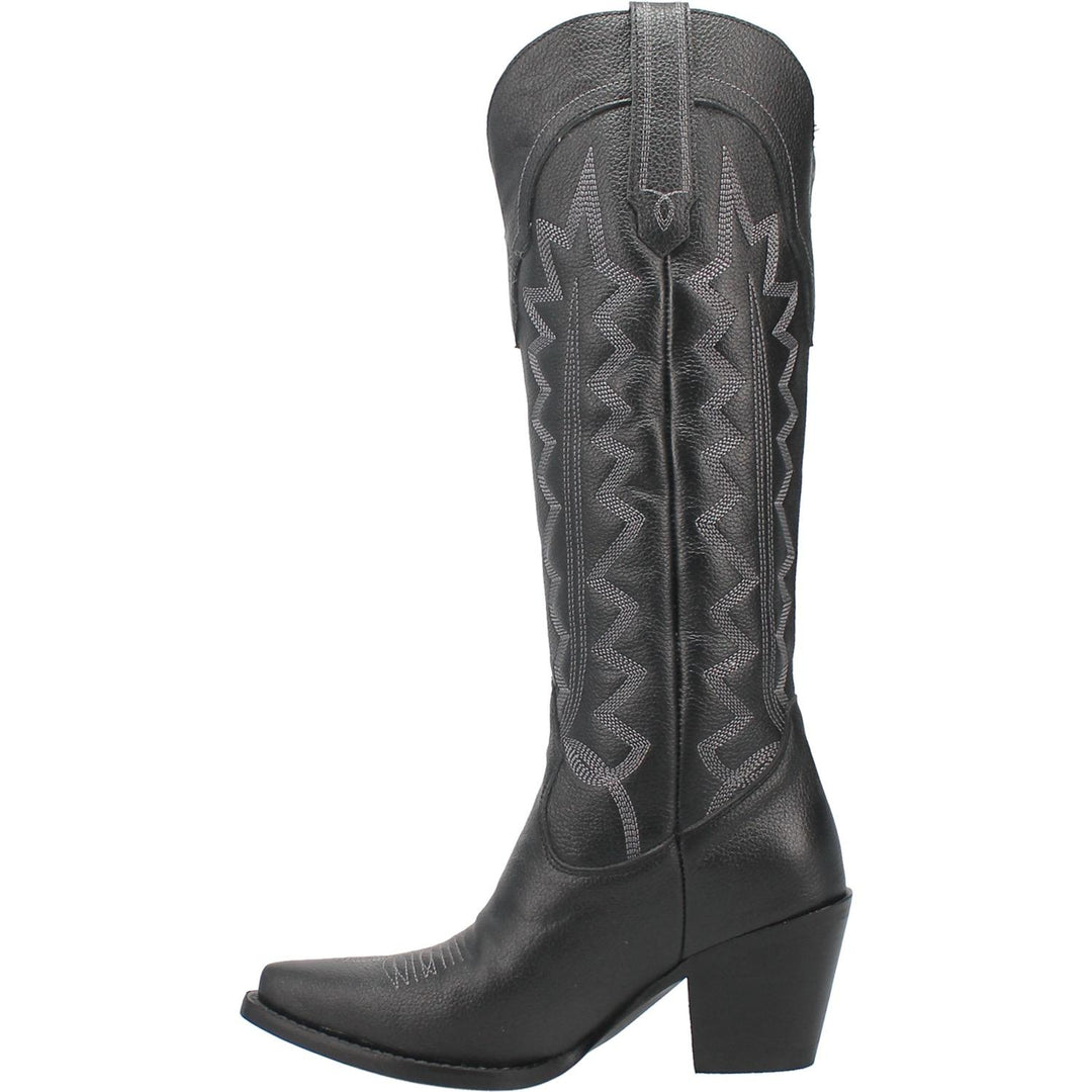 Online Exclusive | Dingo | High Cotton Tall Leather Cowboy Boots in Black  **PREORDER - Giddy Up Glamour Boutique