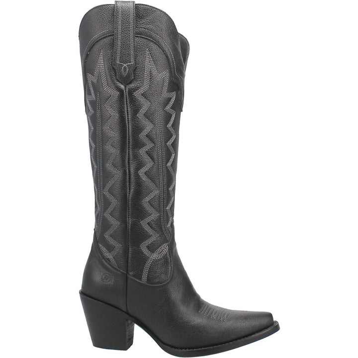 Online Exclusive | Dingo | High Cotton Tall Leather Cowboy Boots in Black  **PREORDER - Giddy Up Glamour Boutique