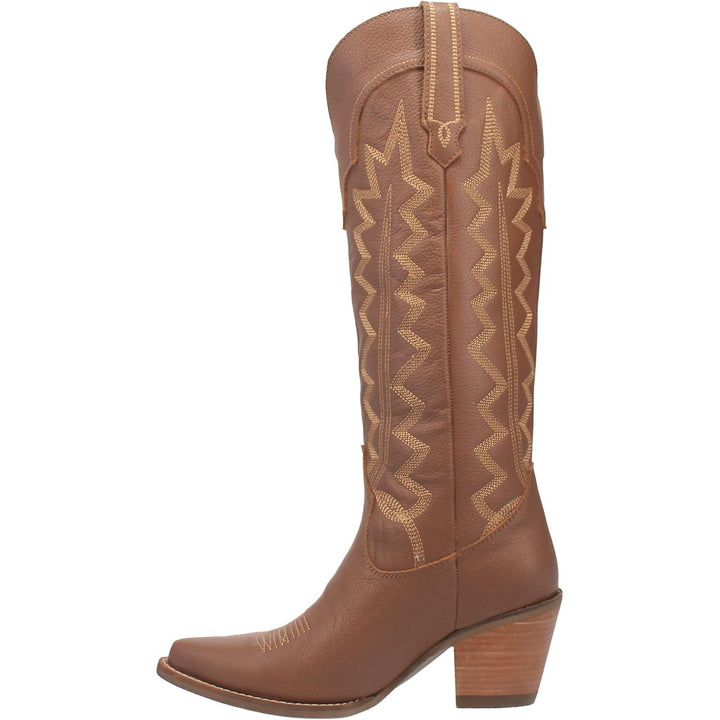 Online Exclusive | Dingo | High Cotton Tall Leather Cowboy Boots in Brown  **PREORDER - Giddy Up Glamour Boutique