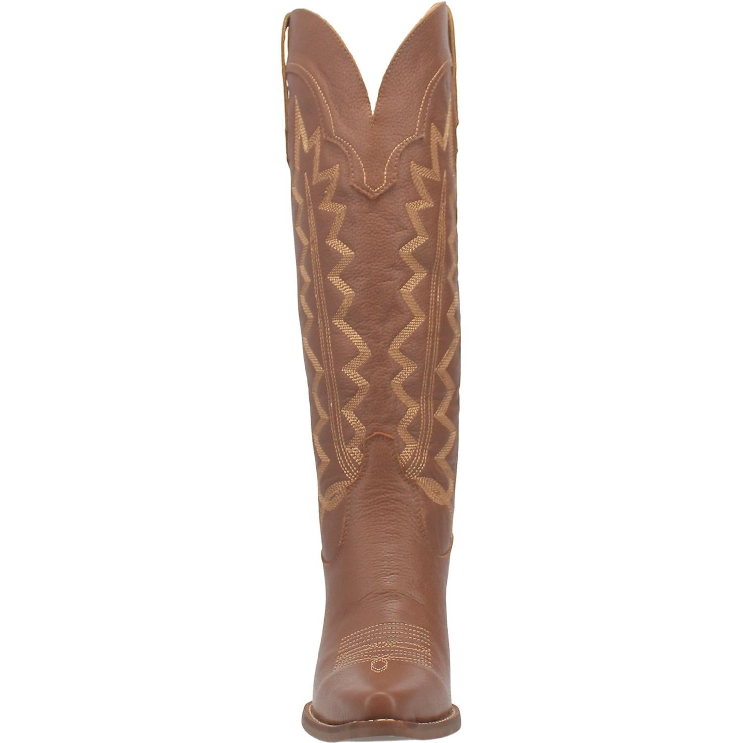 Online Exclusive | Dingo | High Cotton Tall Leather Cowboy Boots in Brown  **PREORDER - Giddy Up Glamour Boutique