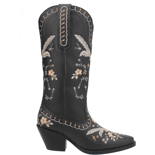Online Exclusive | Dingo | Full Bloom Cowboy Boot in Black **PREORDER