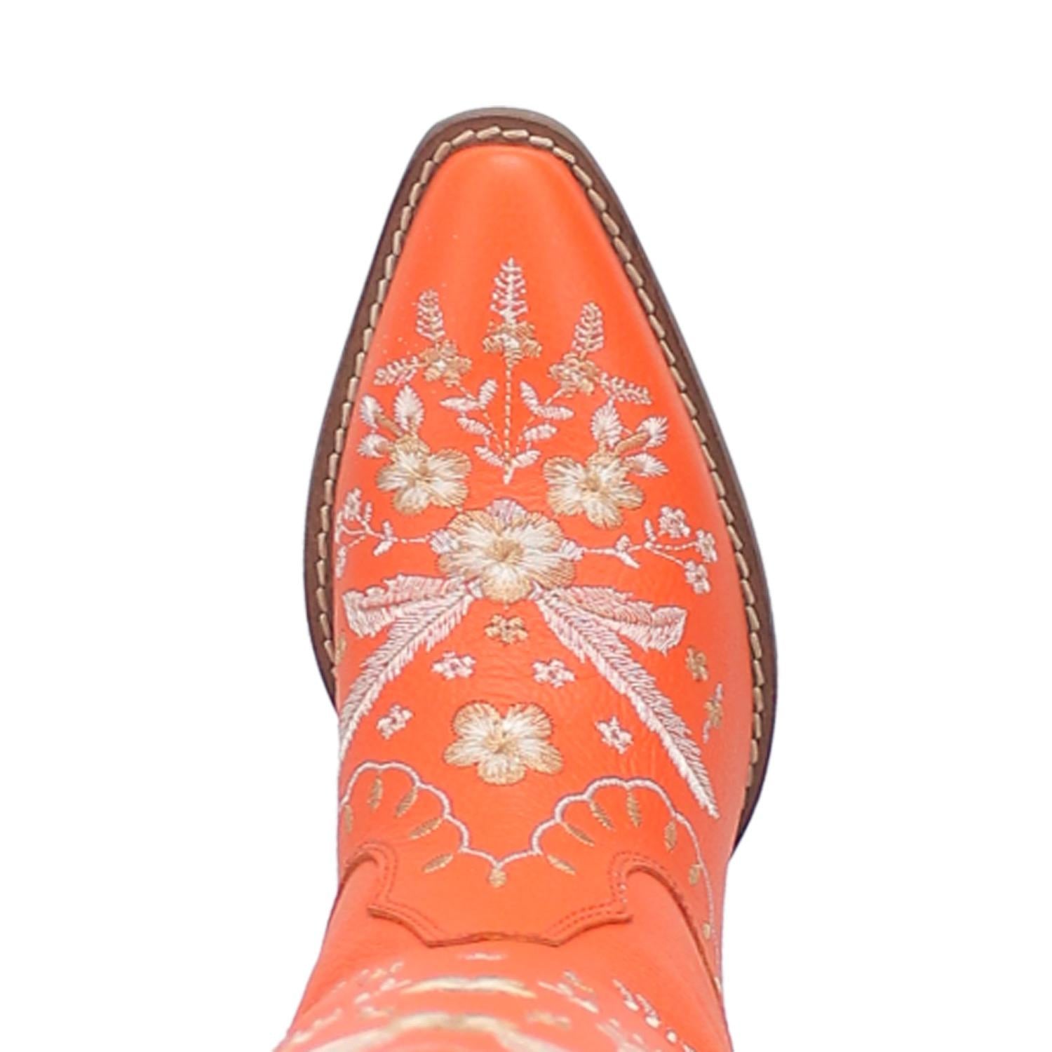 Online Exclusive | Dingo | Full Bloom Cowboy Boot in Orange **PREORDER - Giddy Up Glamour Boutique