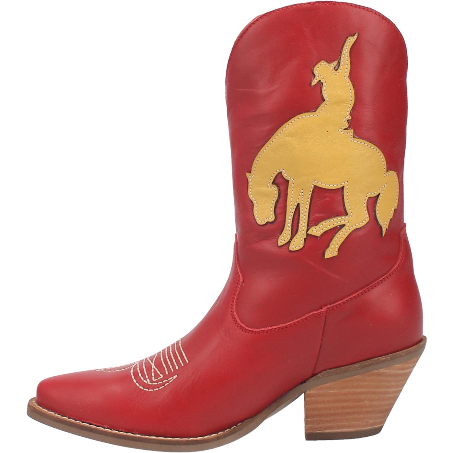 Online Exclusive | Dingo | Let 'Er Buck Leather Cowboy Boots in Red  **PREORDER - Giddy Up Glamour Boutique