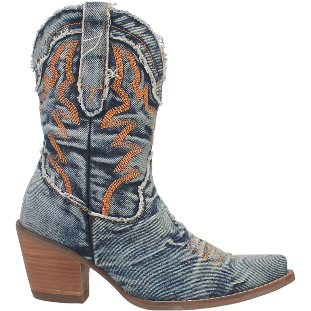 Online Exclusive | Dingo | Y'all Need Dolly Cowboy Bootie in Denim Blue  **PREORDER - Giddy Up Glamour Boutique
