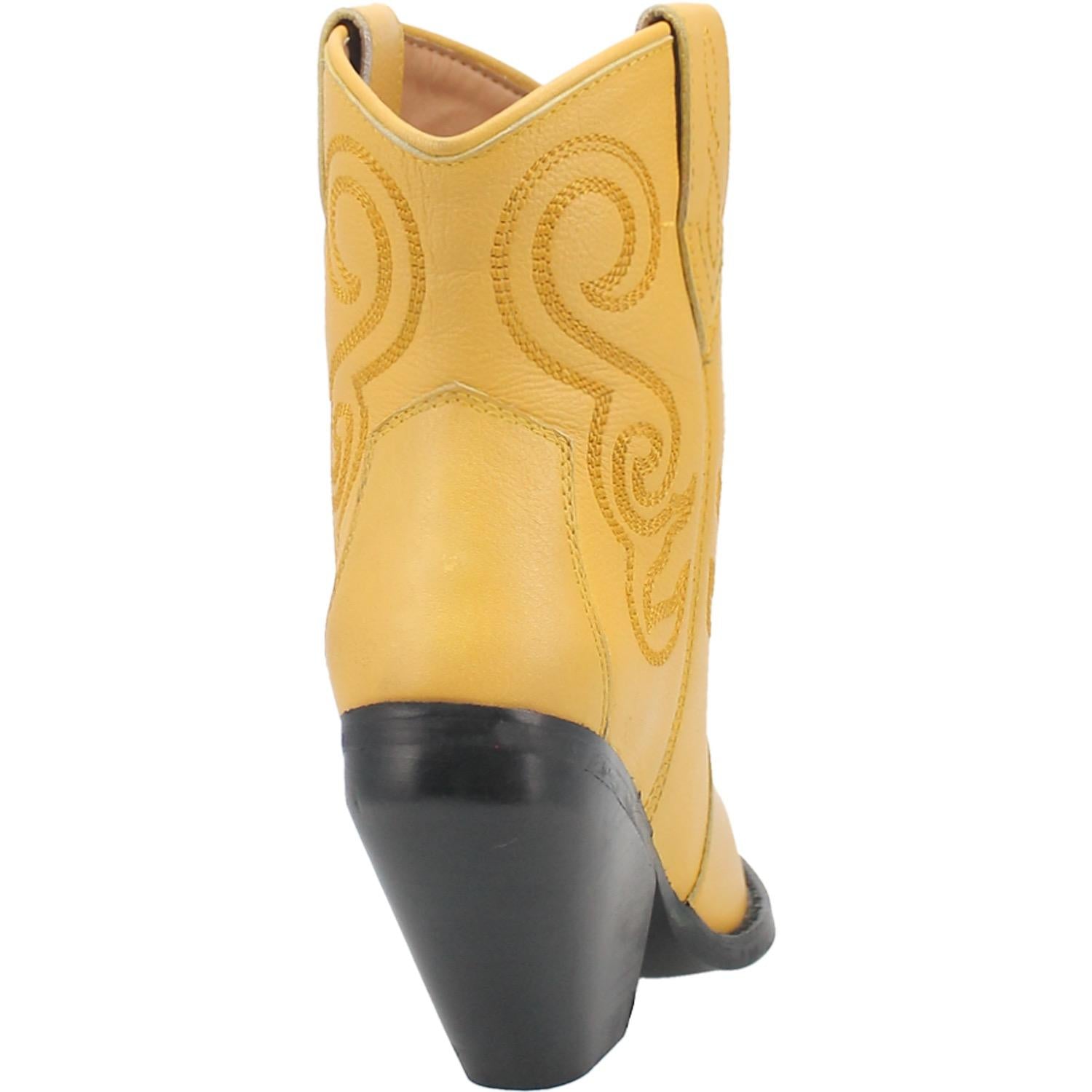 Online Exclusive | Dingo | Pretty N Prissy Leather Bootie in Yellow  **PREORDER - Giddy Up Glamour Boutique