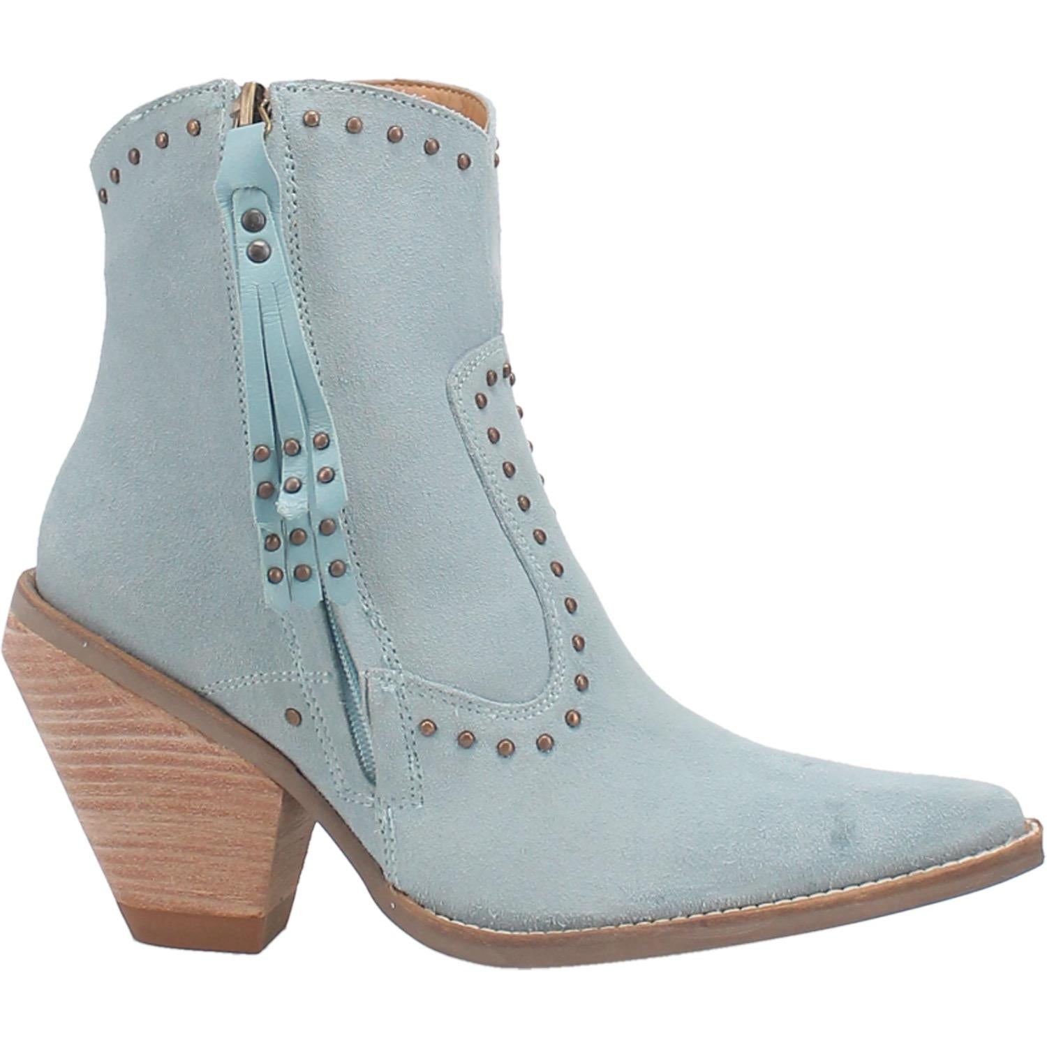 Online Exclusive | Dingo | Classy N Sassy Leather Bootie in Blue Suede  **PREORDER