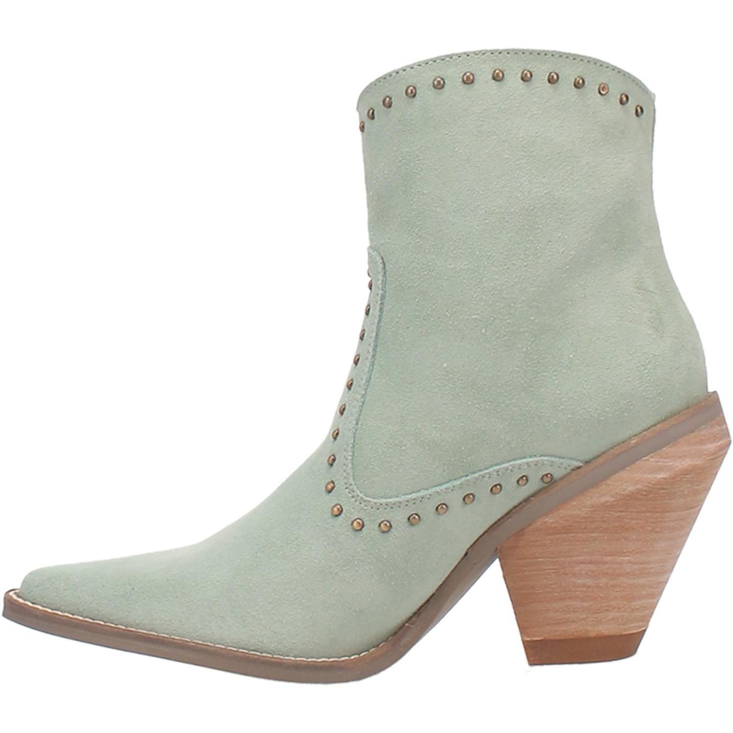 Online Exclusive | Dingo | Classy N Sassy Leather Bootie in Mint Green Suede  **PREORDER - Giddy Up Glamour Boutique