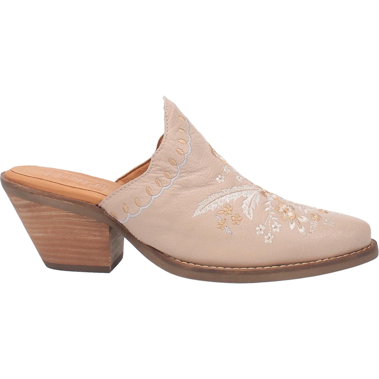 Online Exclusive | Dingo | Wildflower Leather Floral Stitch Mule Bootie in Sand Tan **PREORDER - Giddy Up Glamour Boutique