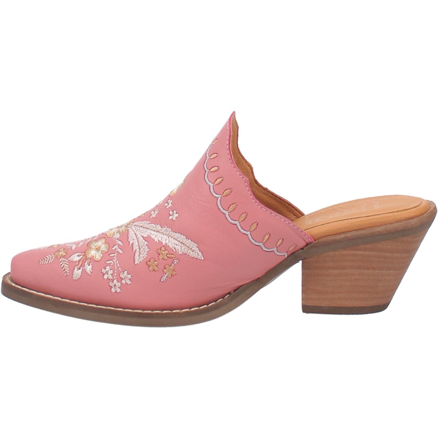 Online Exclusive | Dingo | Wildflower Leather Floral Stitch Mule Bootie in Pink **PREORDER - Giddy Up Glamour Boutique