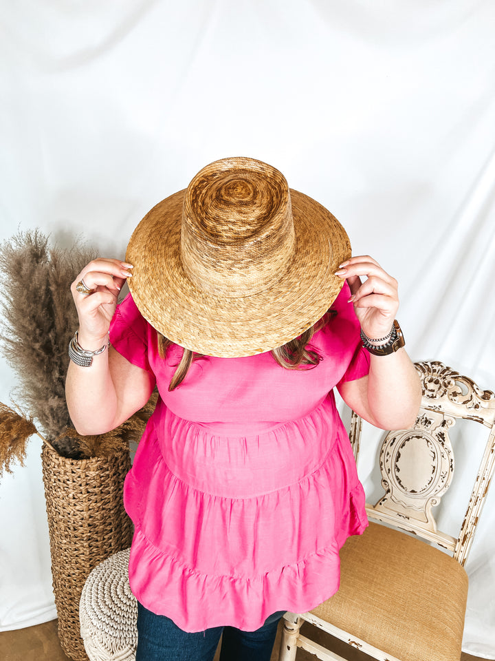 Lack of Color | Palma Palm Leaf Boater Hat - Giddy Up Glamour Boutique