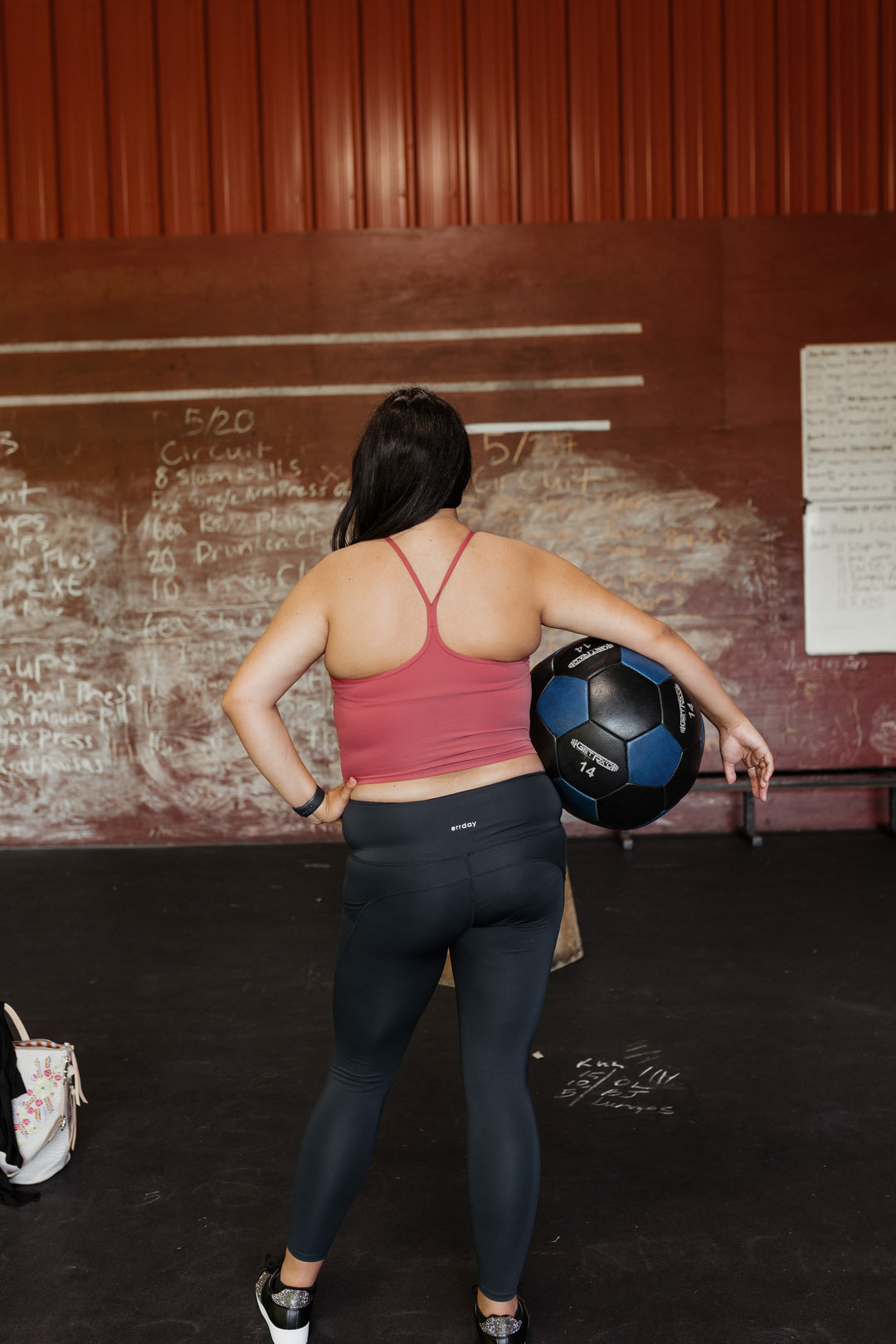 Lit & Fit Spaghetti Strap Sports Bra in Marsala Red - Giddy Up Glamour Boutique