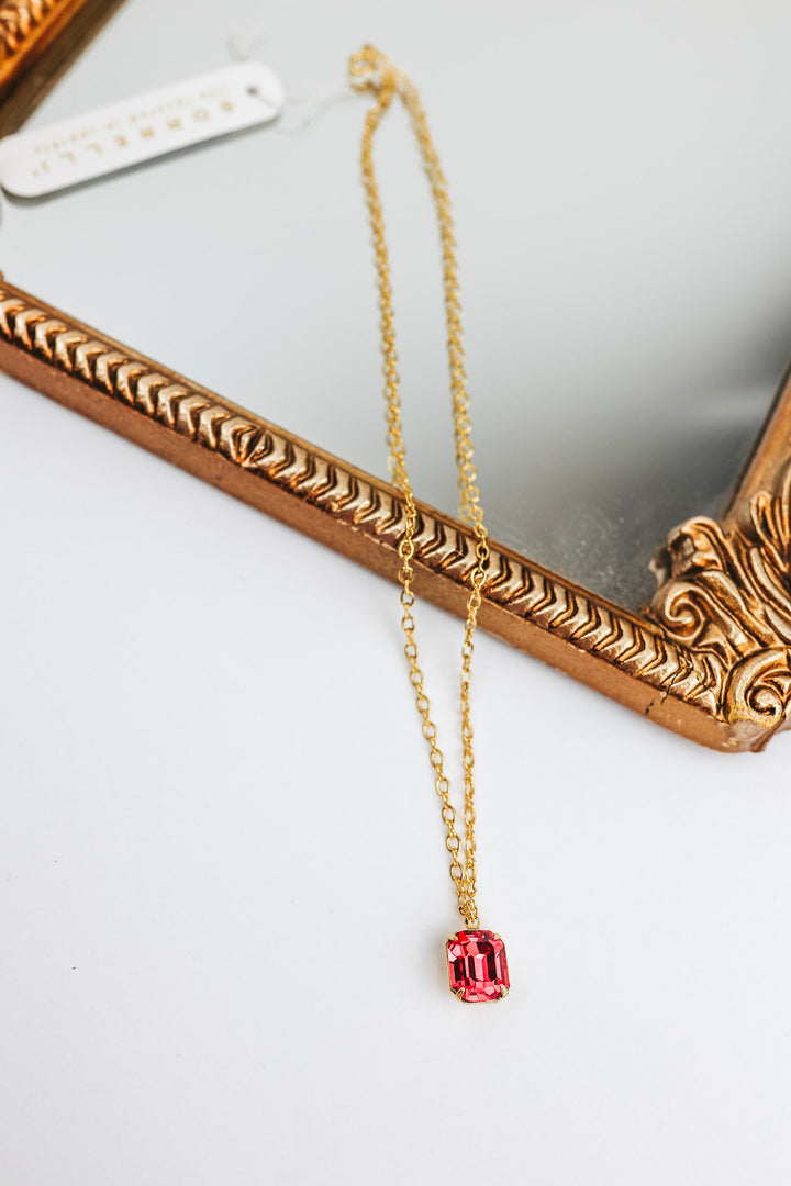 Sorrelli | Emmy Pendant Necklace in Bright Gold Tone First Kiss - Giddy Up Glamour Boutique