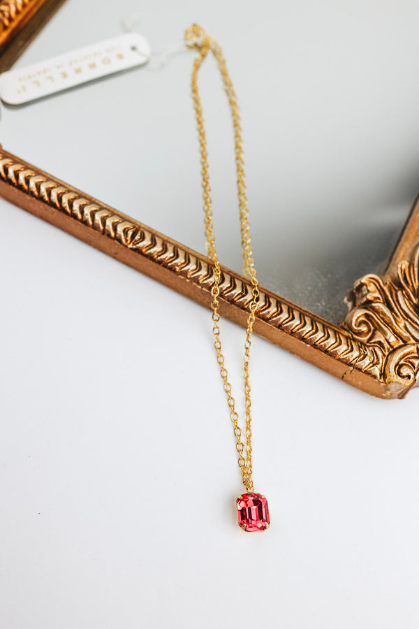 Sorrelli | Emmy Pendant Necklace in Bright Gold Tone First Kiss