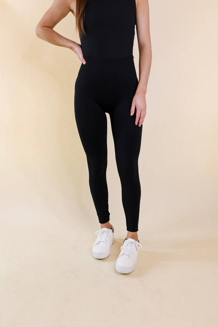 SPANX | EcoCare Seamless Leggings in Black - Giddy Up Glamour Boutique