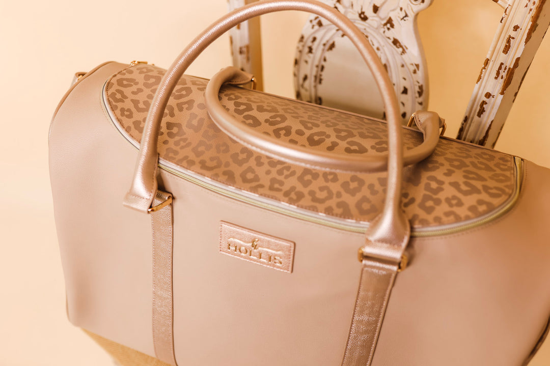 Hollis | Lux Weekender Bag in Nude - Giddy Up Glamour Boutique