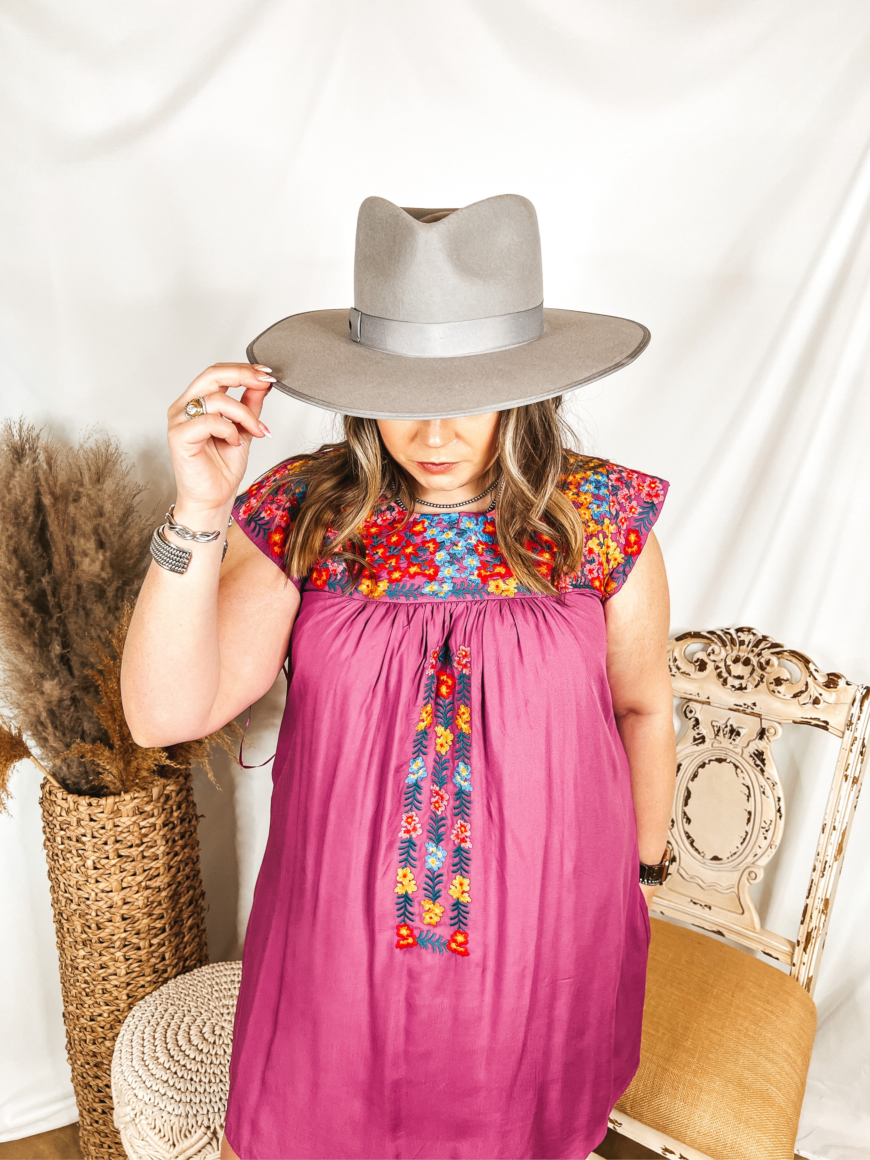 Lack of Color | Stone Rancher Wool Felt Hat in Grey - Giddy Up Glamour Boutique