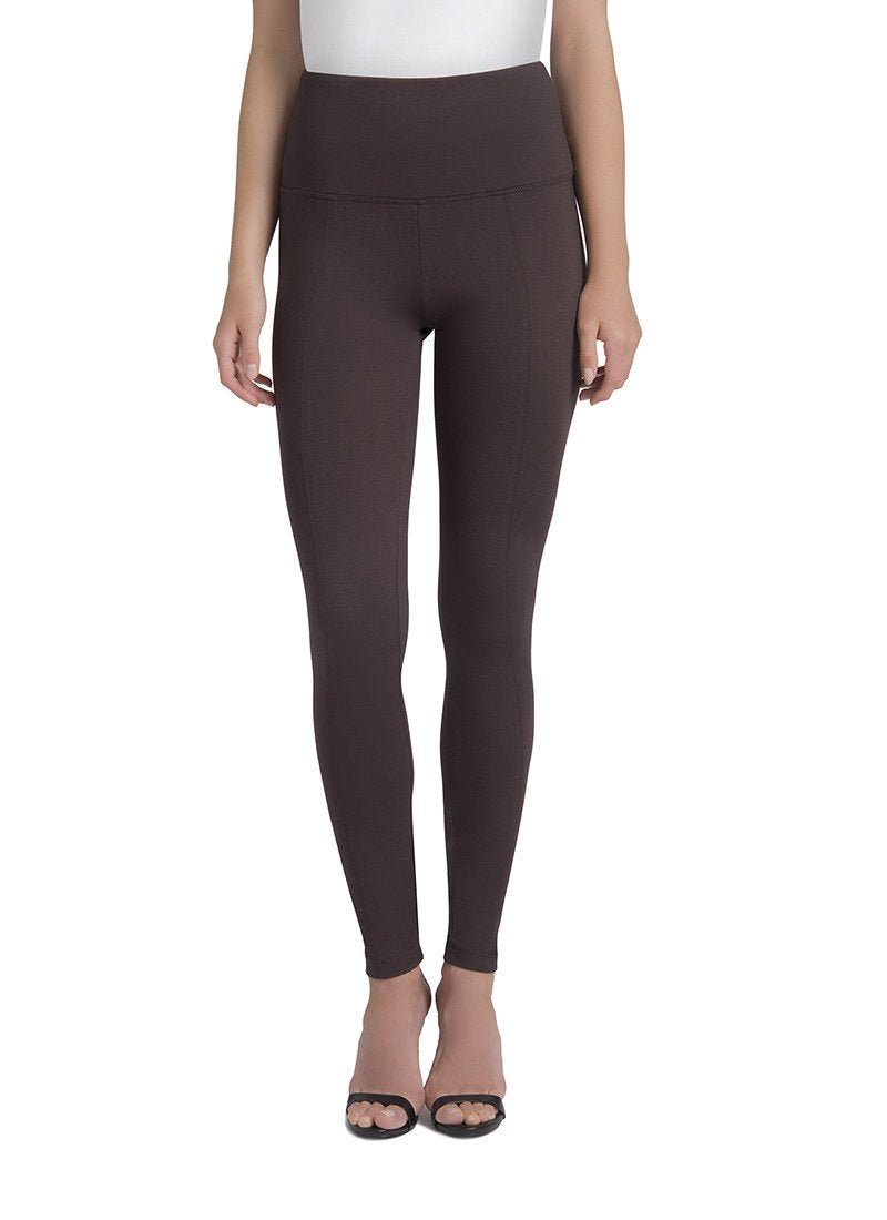Lysse | Premium Center Seam Ponte Ankle Length Leggings ESPRESSO - Giddy Up Glamour Boutique