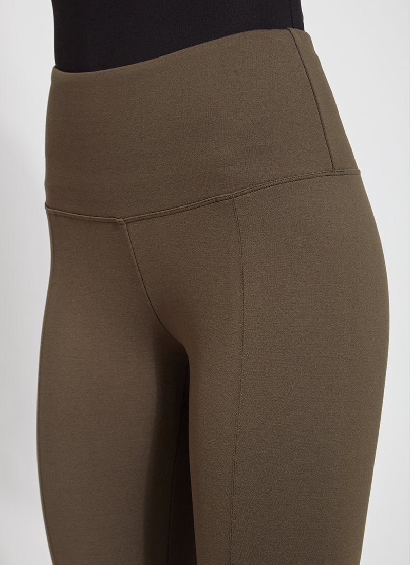 Online Exclusive | Lysse Signature Center Seam Ankle Length Leggings in Olive Green - Giddy Up Glamour Boutique