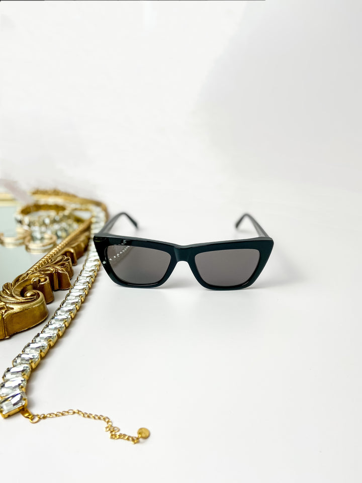 DIFF | Natasha Grey Lens Sunglasses in Black - Giddy Up Glamour Boutique