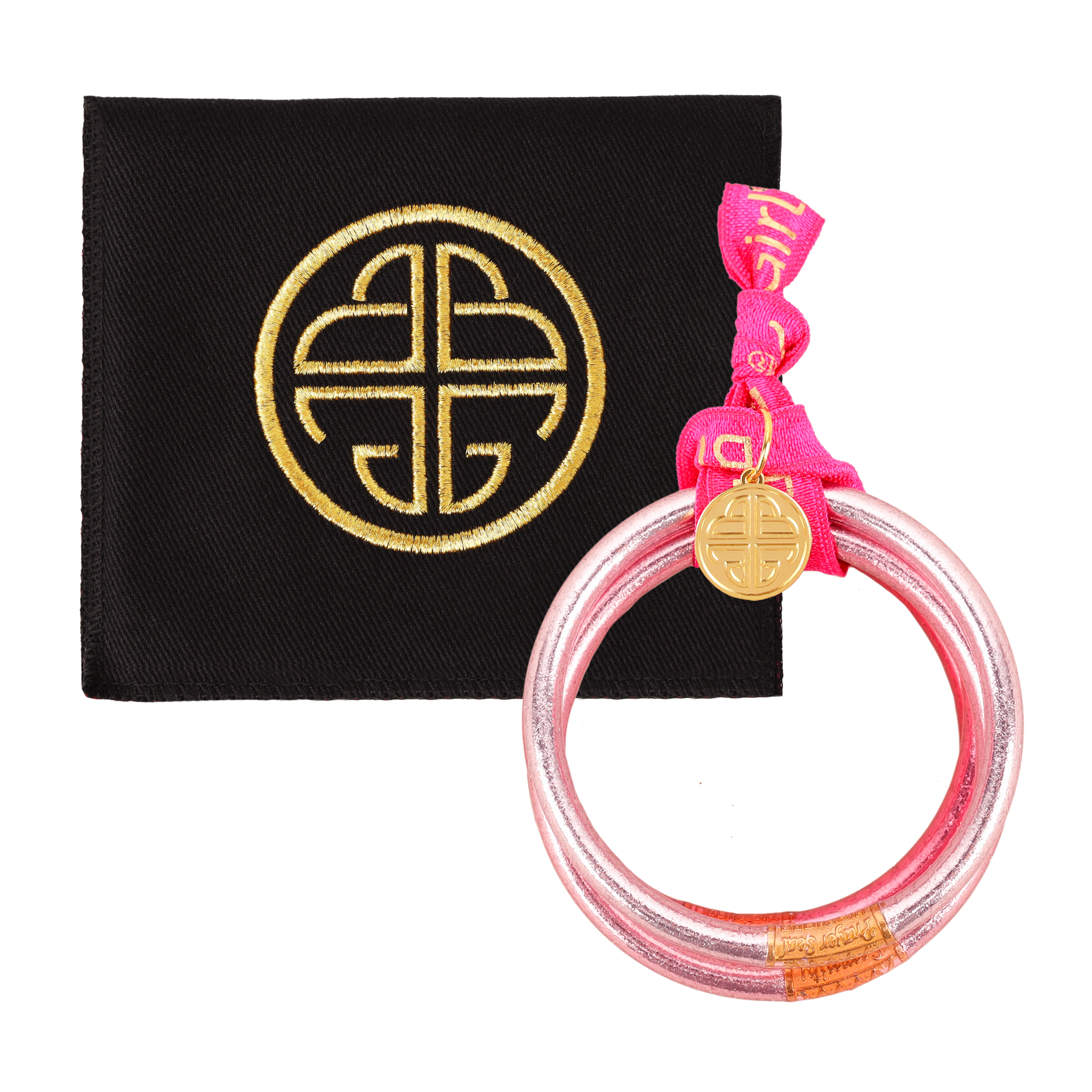 BuDhaGirl | Set of Four | All Weather Bangles in Carousel Pink - Giddy Up Glamour Boutique
