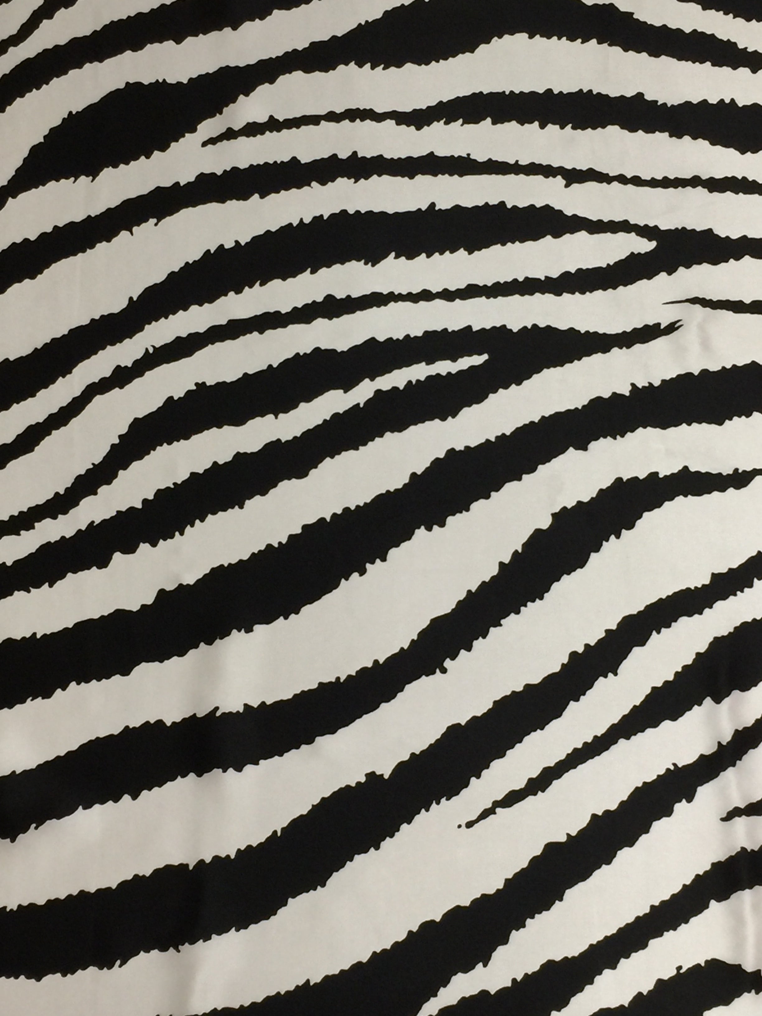 Zebra Charmeuse Wild Rag in Black and White - Giddy Up Glamour Boutique
