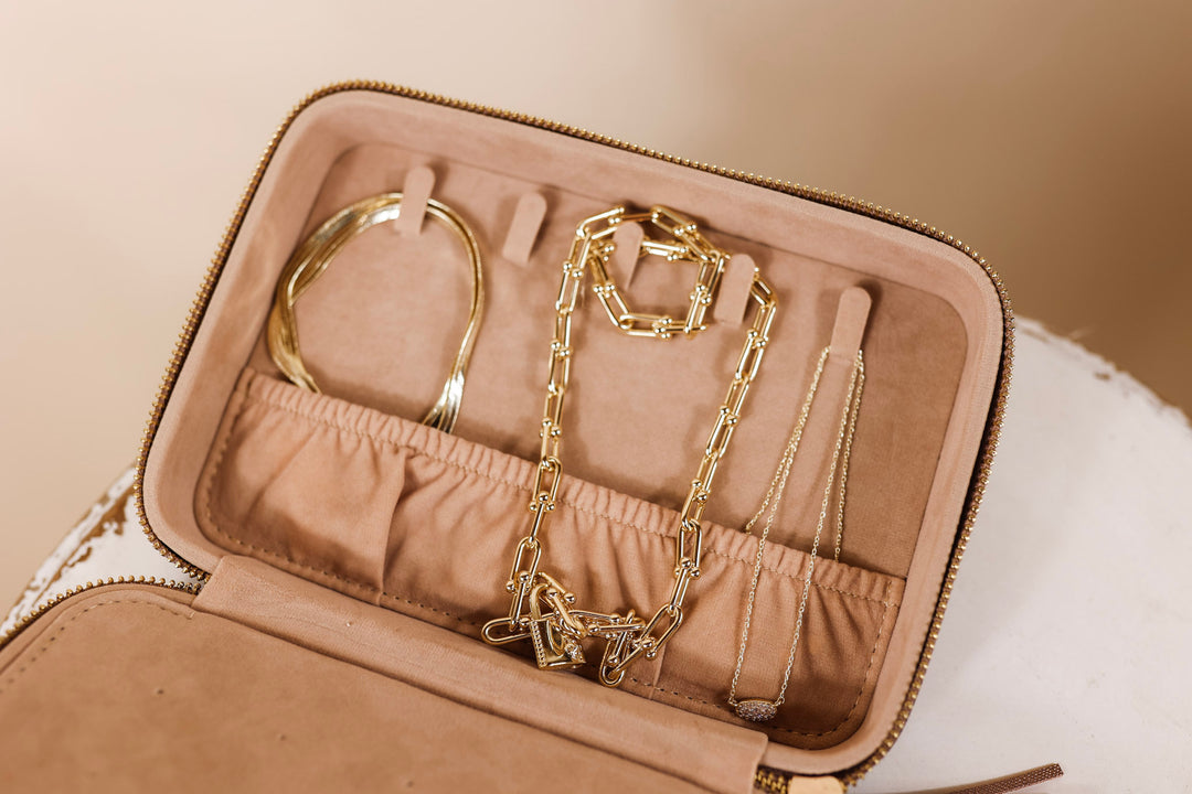Hollis | Jewelry Organizer in Metallic Mocha - Giddy Up Glamour Boutique