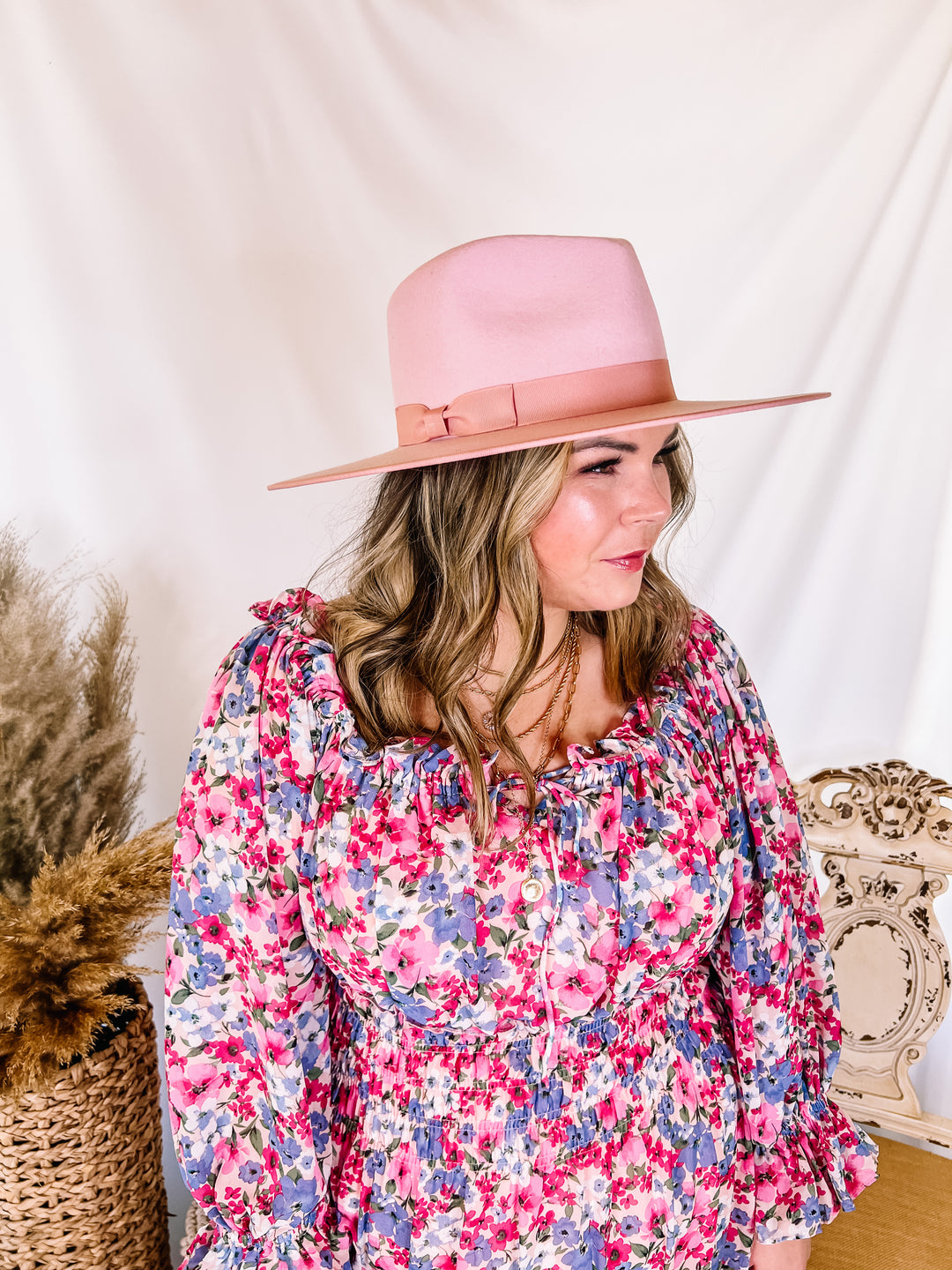 Lack of Color | Stardust Rancher Wool Felt Hat in Dusty Pink - Giddy Up Glamour Boutique