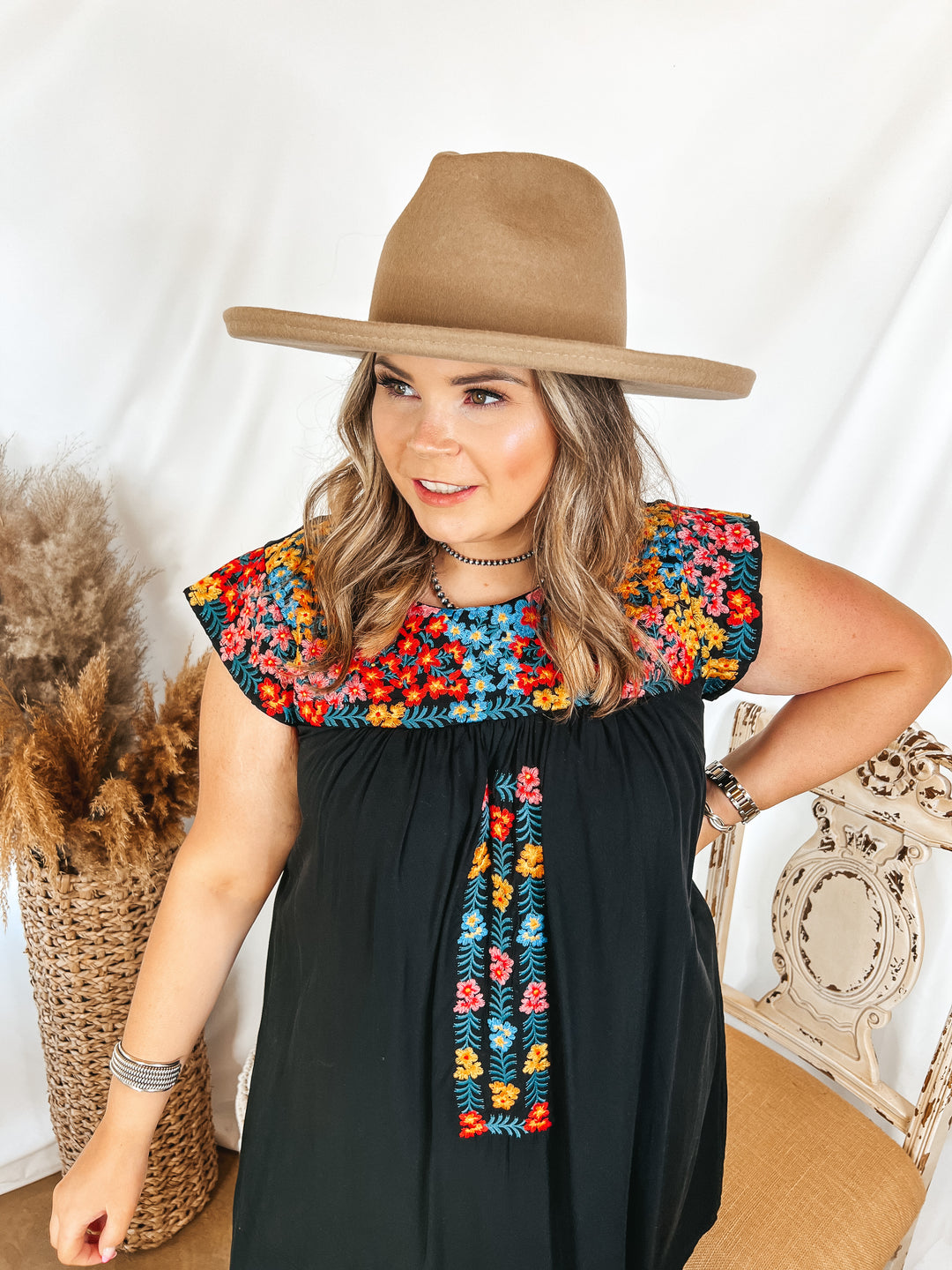 GiGi Pip | Maude Pencil Brim Wool Felt Hat in Tan - Giddy Up Glamour Boutique