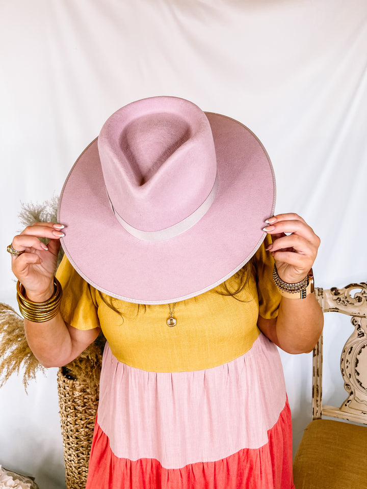 Lack of Color | Dreamer Rancher Wool Felt Hat in Dusty Purple - Giddy Up Glamour Boutique