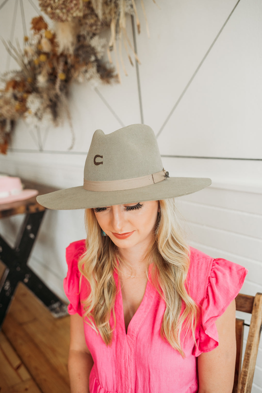 Charlie 1 Horse | Highway Wool Felt Hat in Mushroom - Giddy Up Glamour Boutique