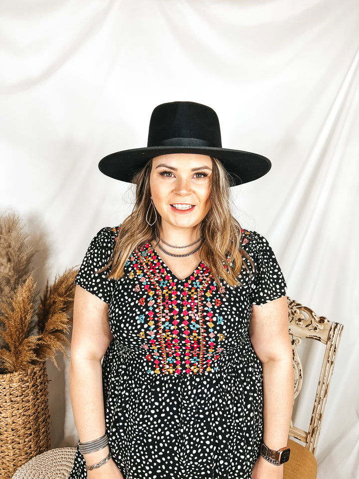 Lack of Color | Noir Rancher Wool Felt Hat in Black - Giddy Up Glamour Boutique