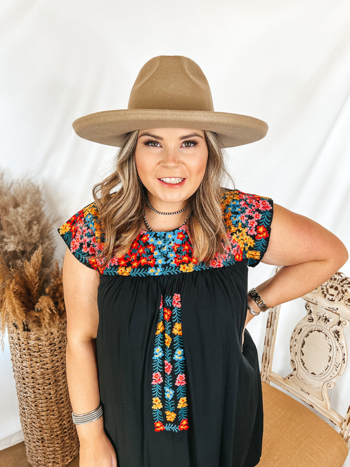 GiGi Pip | Maude Pencil Brim Wool Felt Hat in Tan - Giddy Up Glamour Boutique