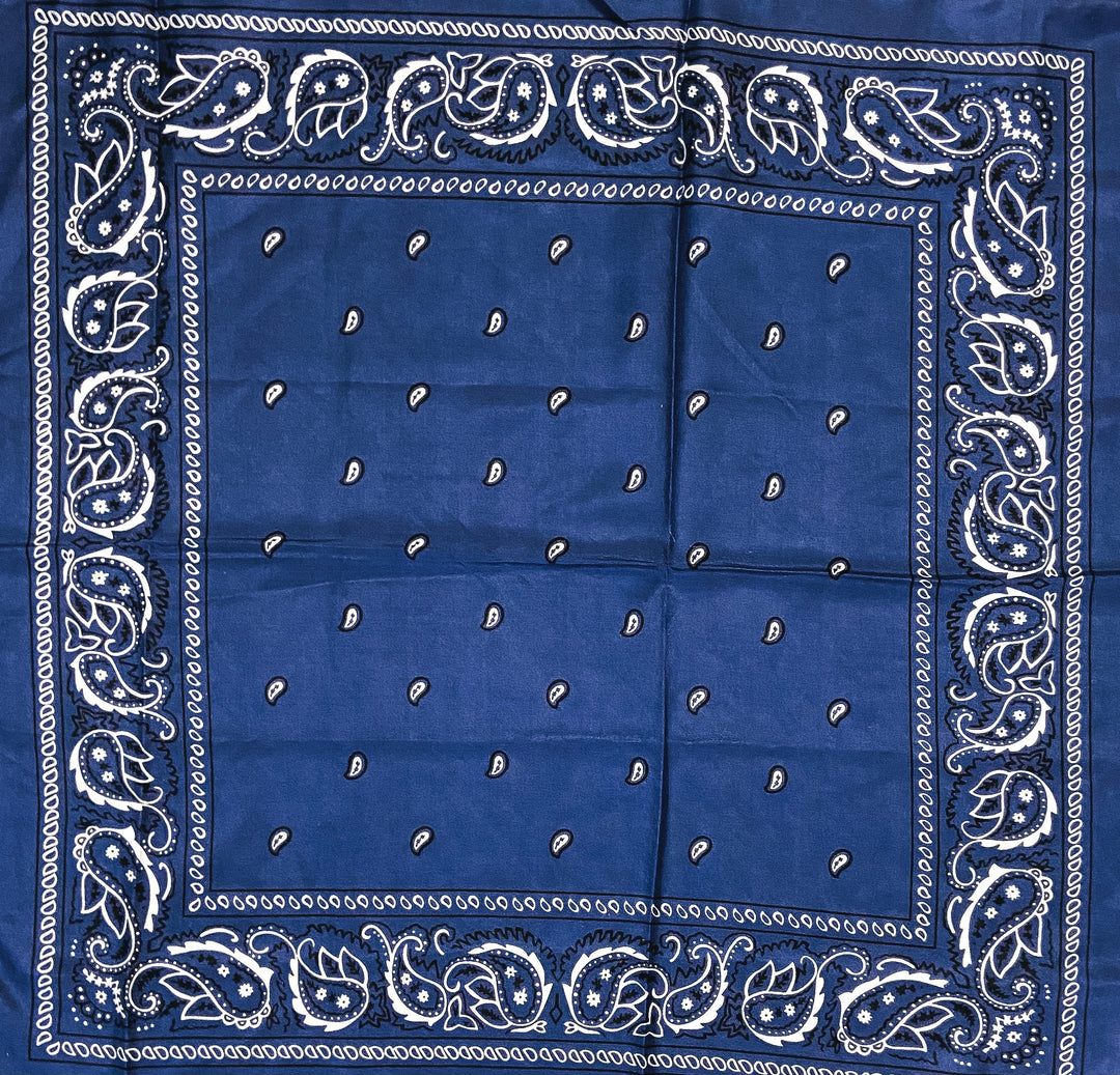 Mini Bandana Wild Rag in Navy - Giddy Up Glamour Boutique