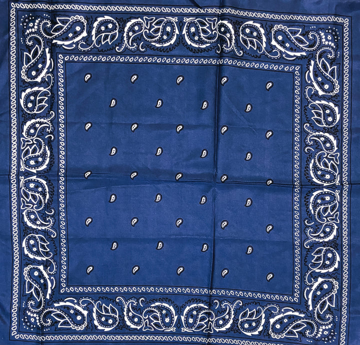 Mini Bandana Wild Rag in Navy - Giddy Up Glamour Boutique