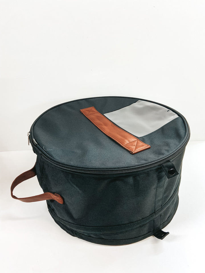 Collapsible Travel Hat Box in Black - Giddy Up Glamour Boutique