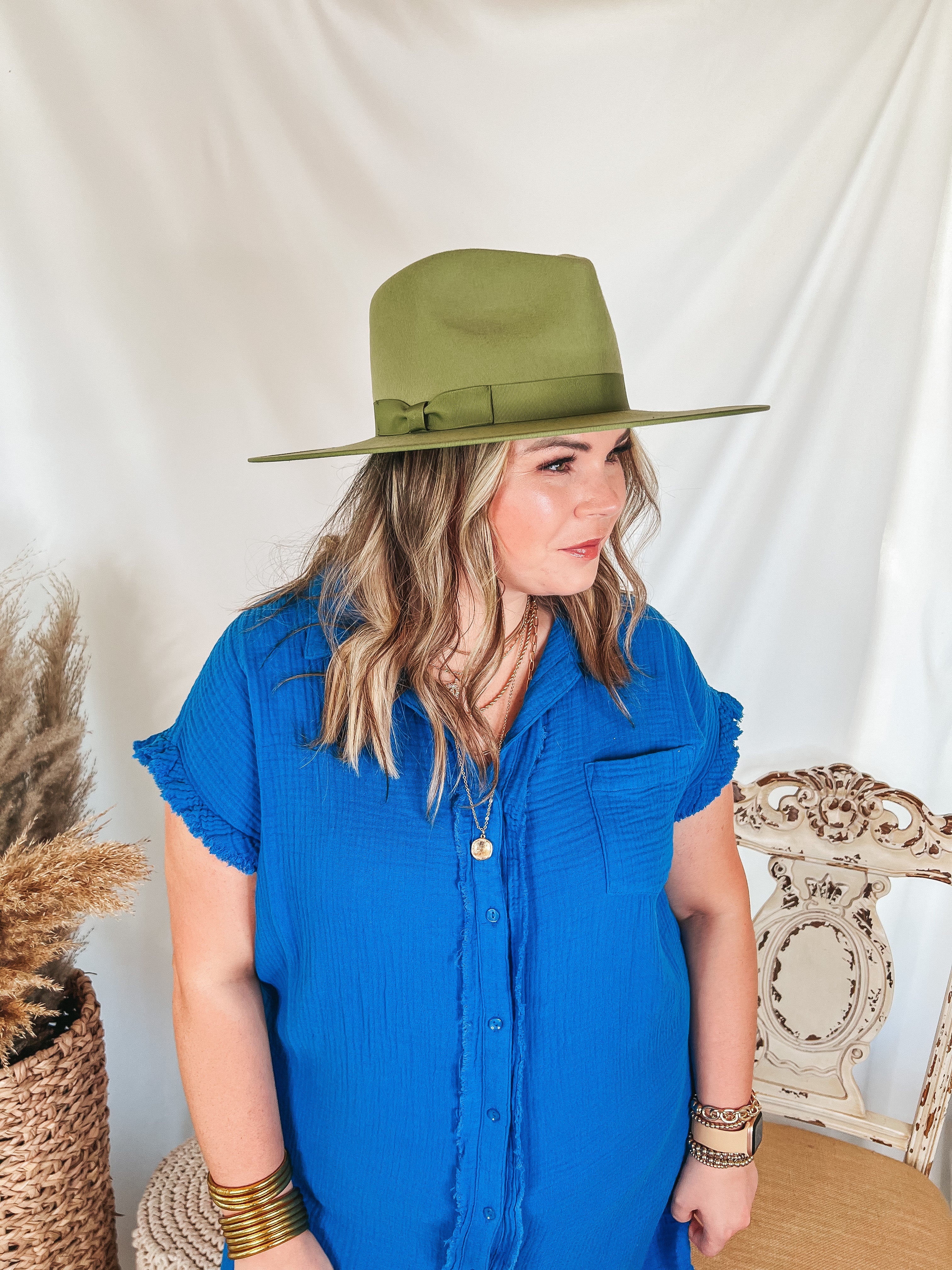 Lack of Color | Cactus Rancher Wool Felt Hat in Green - Giddy Up Glamour Boutique