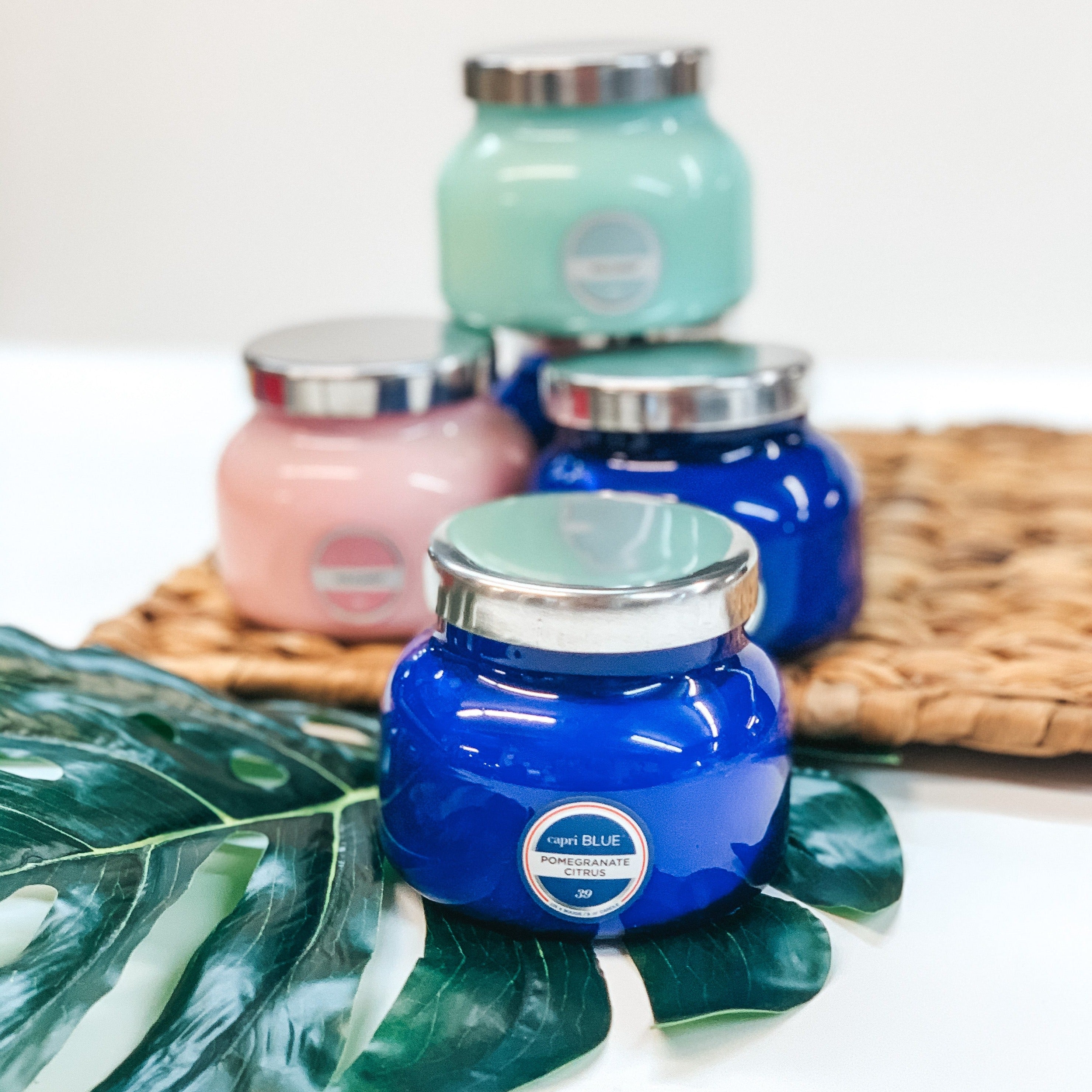 Capri Blue | 8 oz. Petite Jar Candle in Signature Blue | Various Scents - Giddy Up Glamour Boutique