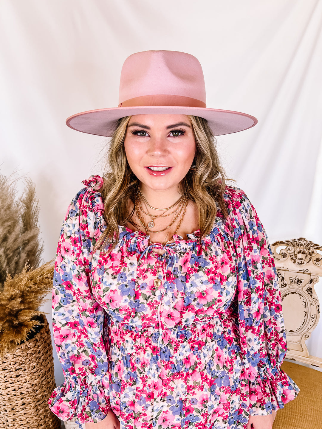 Lack of Color | Stardust Rancher Wool Felt Hat in Dusty Pink - Giddy Up Glamour Boutique